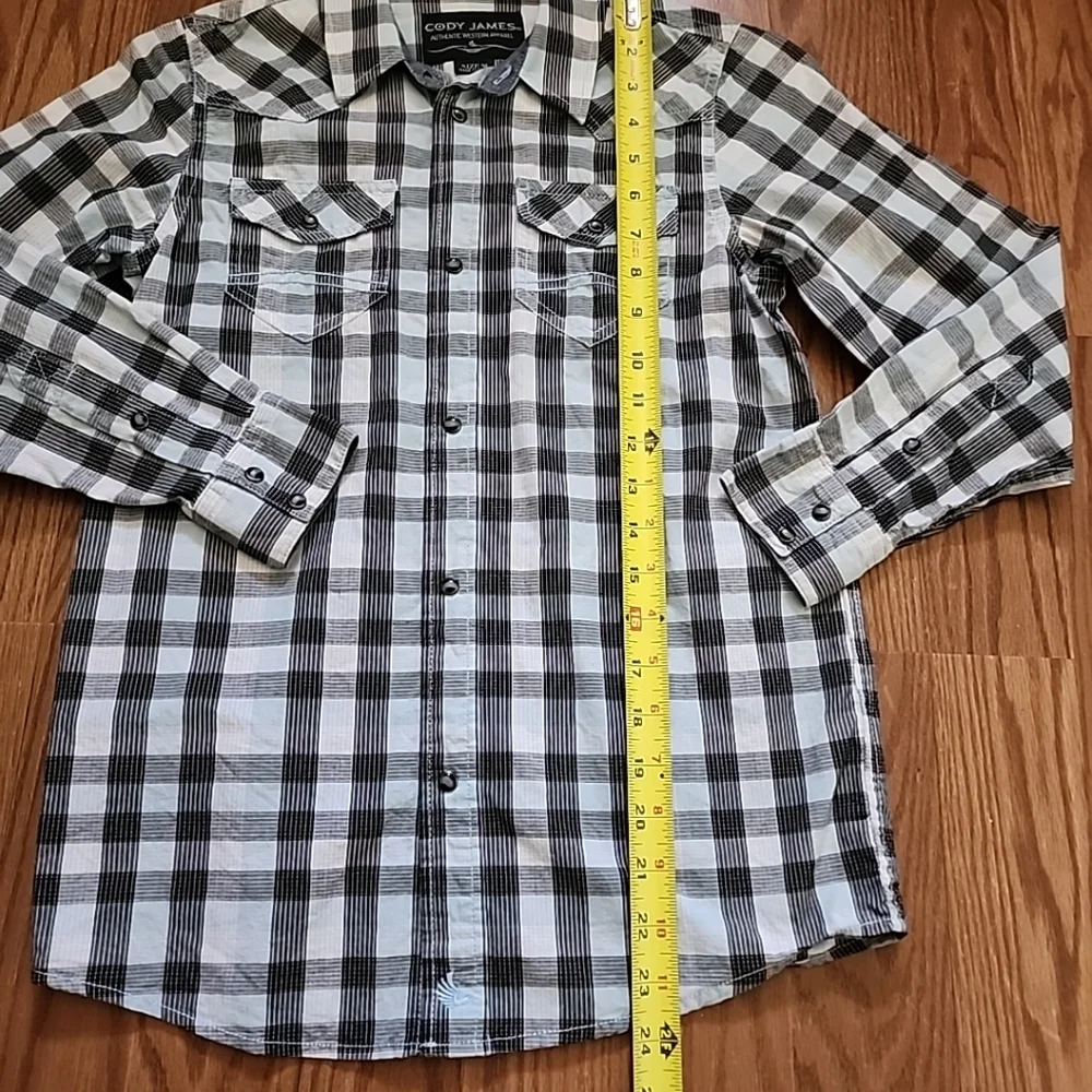 Kids Cody James Snap Up‎ Long Sleeve Shirt Med Western Cowboy